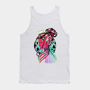 Blue Red Blend Beauty Queen Tank Top